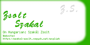 zsolt szakal business card